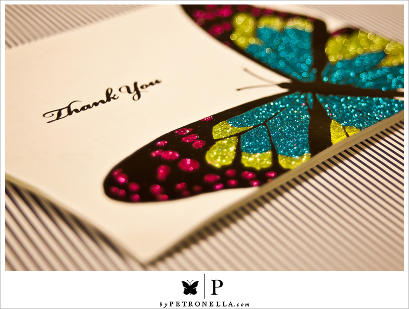 Butterfly Thank You Card