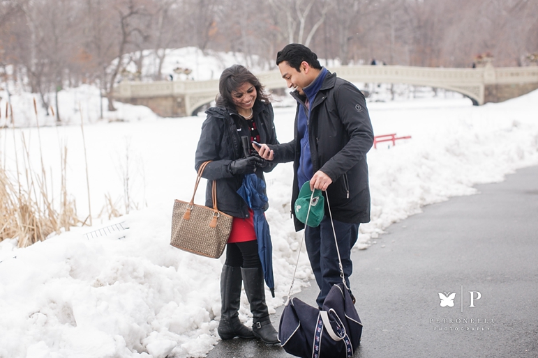 New York Central Park surprise marriage South Asian Indian