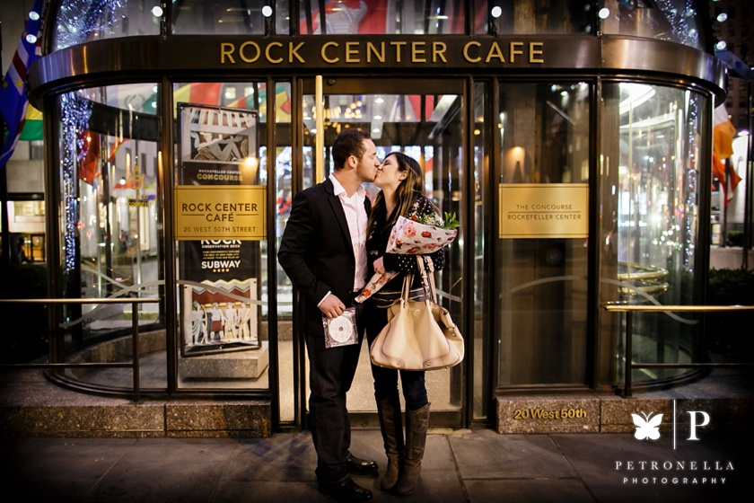 Rockefeller Skating Rink Surprise Marriage Proposal