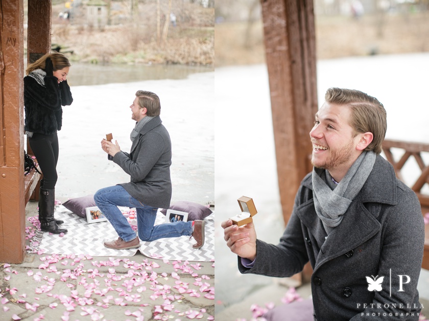 New York Central Park Surprise Marriage Proposal Heart Bandits Petronella Photography
