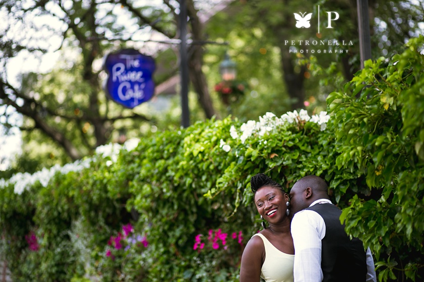 DUMBO River Cafe Claudette Jerry Ghanaian Engagement session