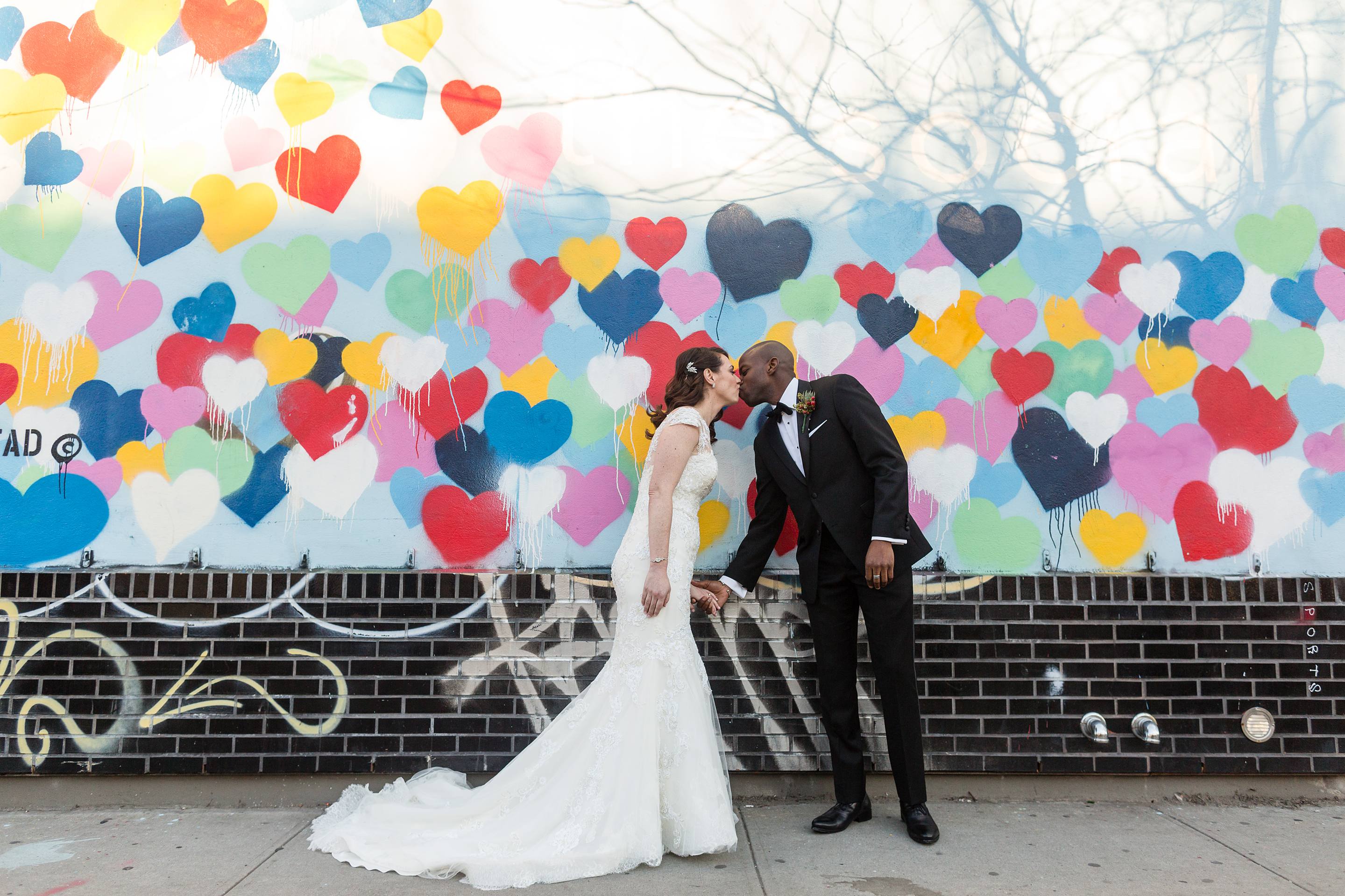 New York interracial bride groom couple multicultural Jewish Nigerian Muslim wedding at Lighthouse at Chelsea Piers