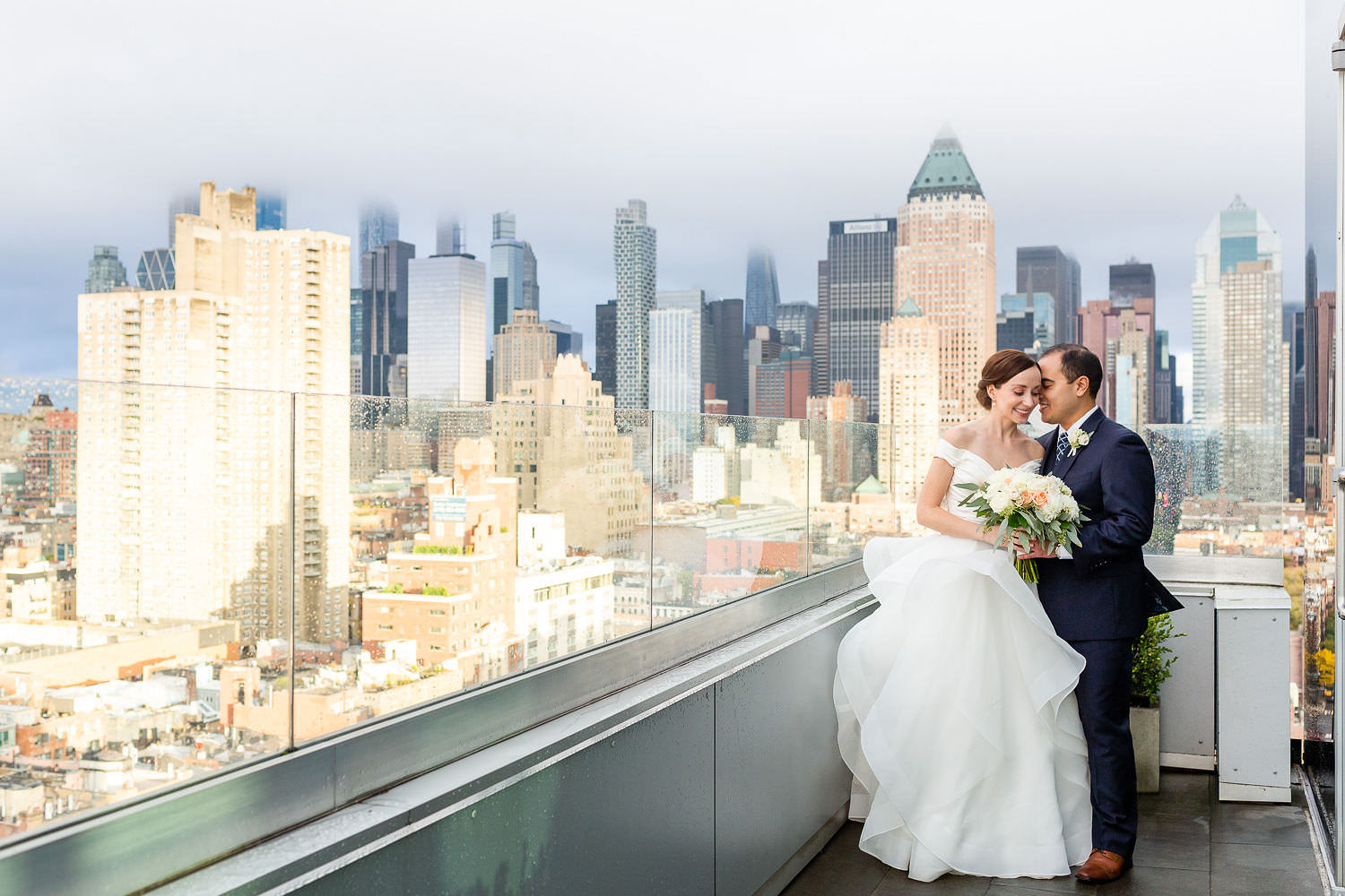 micro wedding at Ink48 Hotel Heaven over Hell penthouse suite New York