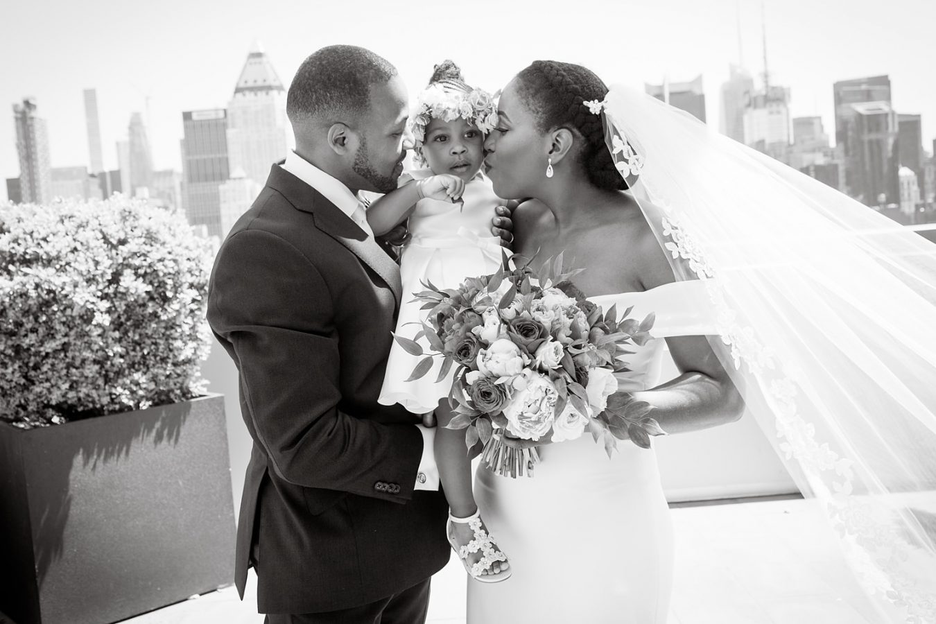 Ink48 Intimate Rooftop Wedding New York