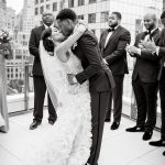 View of the World Intimate New York rooftop wedding