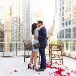 New York Indian couple rooftop marriage proposal