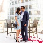 New York Indian couple rooftop marriage proposal