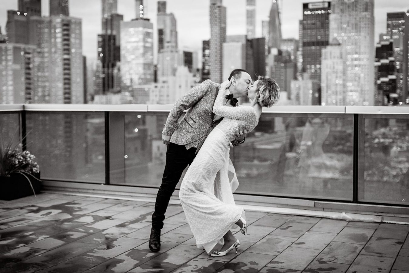 Ink48 New York rooftop multicultural wedding