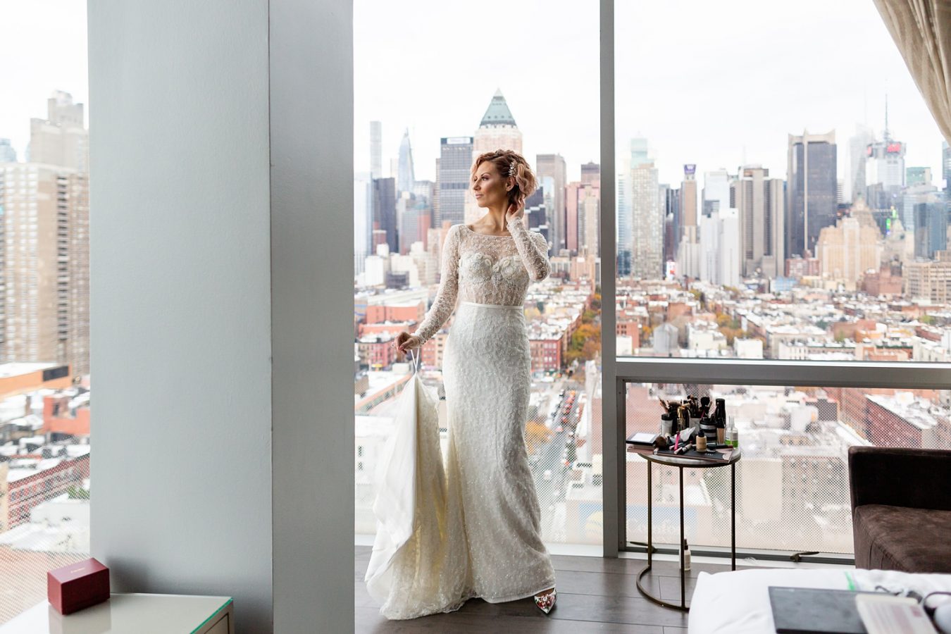 Ink48 New York rooftop multicultural wedding