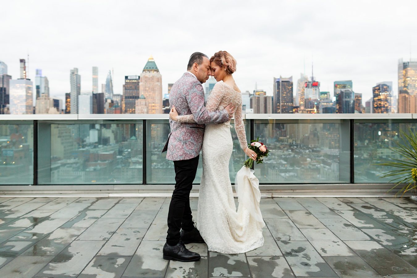 Ink48 New York rooftop multicultural wedding