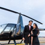 Indian couple New York helicopter marriage proposal