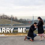 Indian couple New York helicopter marriage proposal