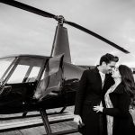Indian couple New York helicopter marriage proposal