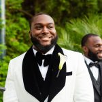 Sand Castle black love multicultural wedding