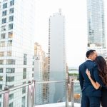 Filipino - American surprise New York Rooftop marriage proposal at View of the World