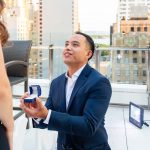 Filipino - American surprise New York Rooftop marriage proposal at View of the World