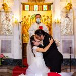 multicultural Greek Jewish intimate New York wedding at St Gerasimos church New York