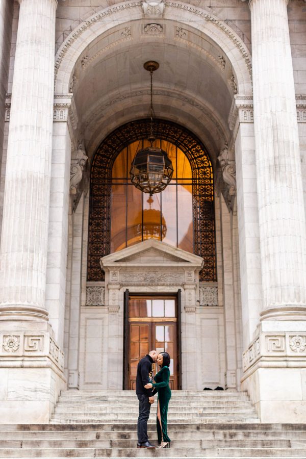 New York Public Library multicultural Jamaican engagement session