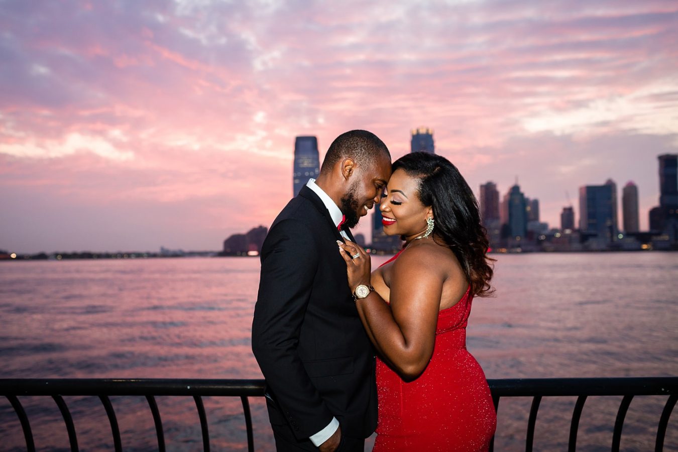 Battery Park Grenadian multicultural engagement session Petronella Photography