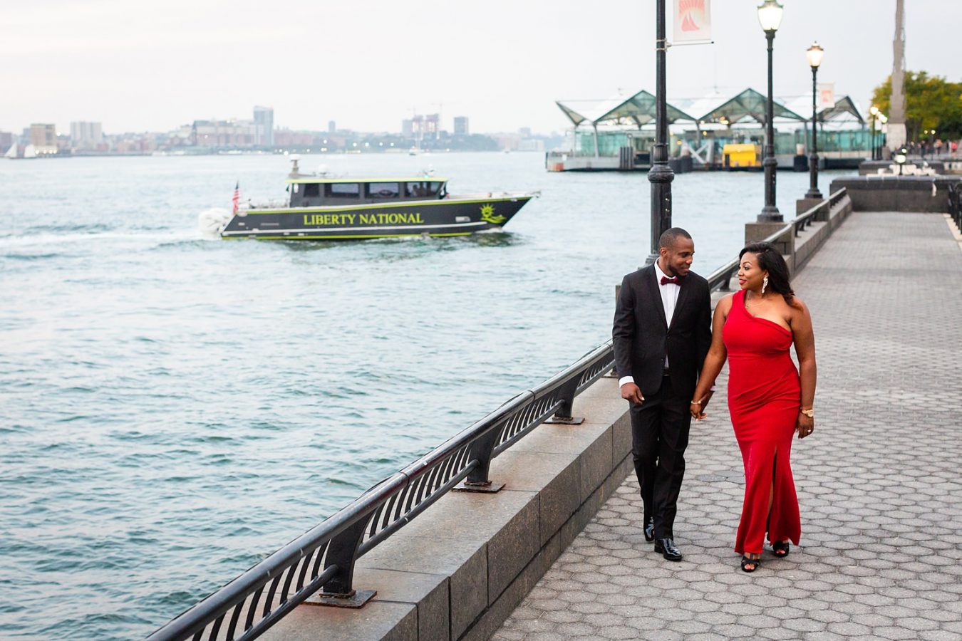 Battery Park Grenadian multicultural engagement session Petronella Photography