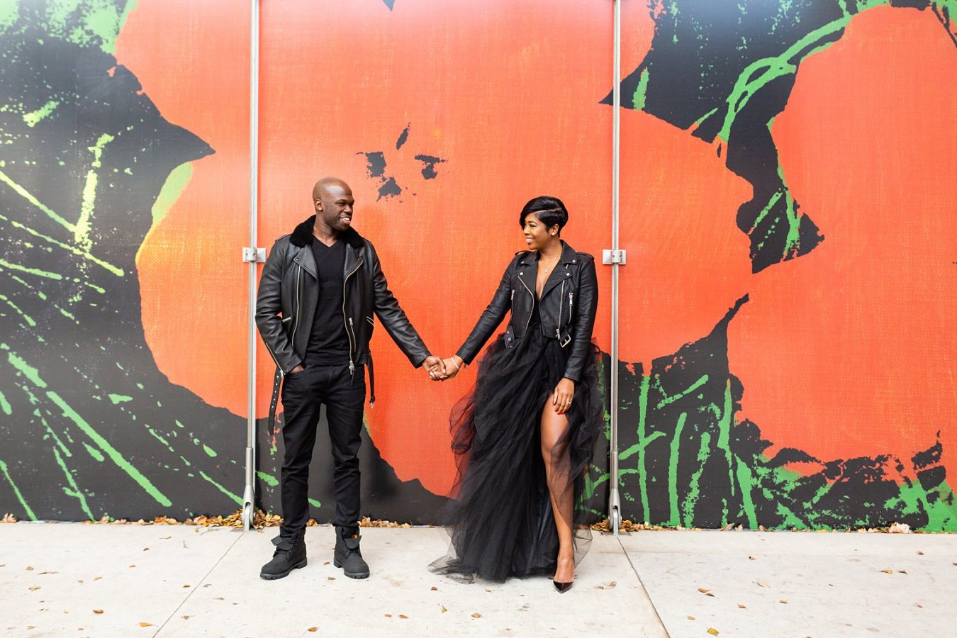 Buddakan restaurant Haitian Nigerian New York multicultural engagement session Petronella Photography