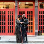 Buddakan restaurant Haitian Nigerian New York multicultural engagement session Petronella Photography