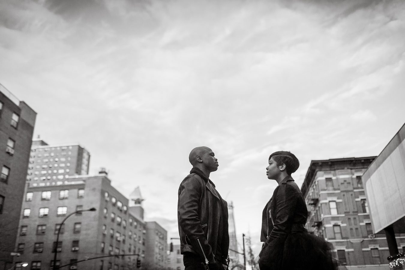 Buddakan restaurant Haitian Nigerian New York multicultural engagement session Petronella Photography