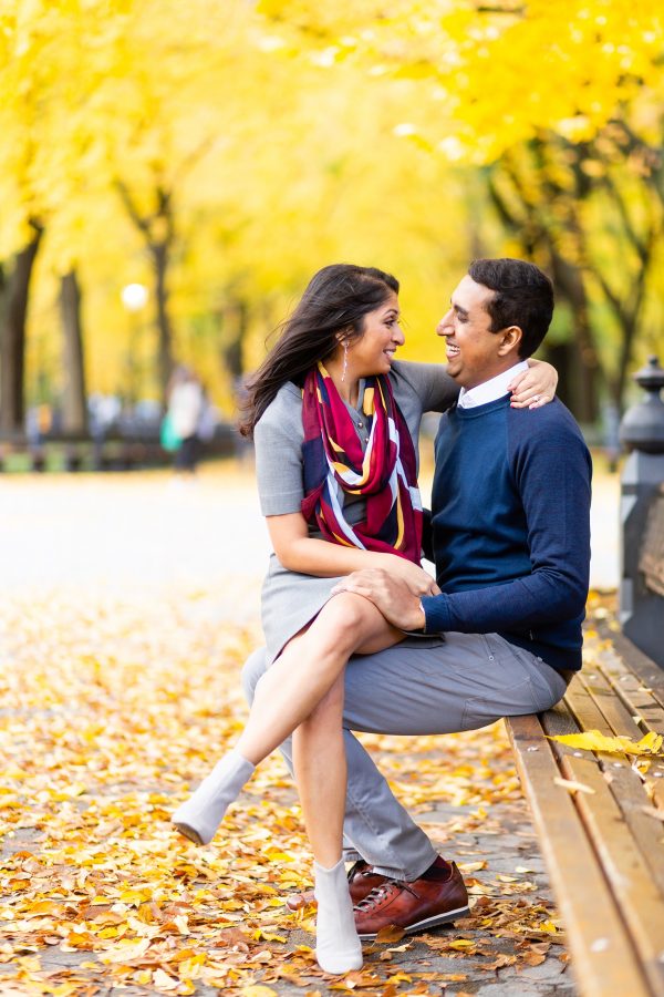 Central Park Indian engagement session Petronella Photography