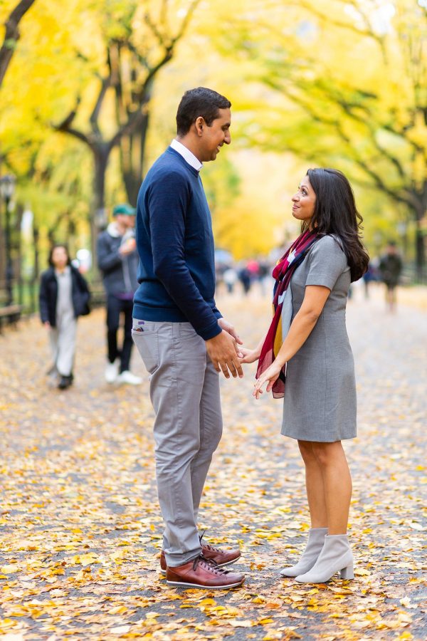 Central Park Indian engagement session Petronella Photography