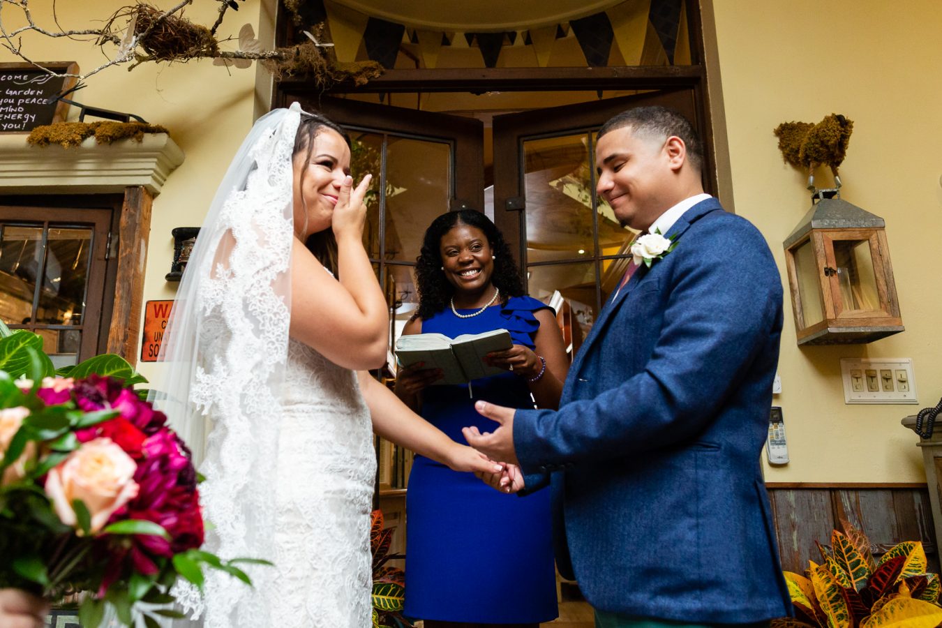 Le Petit Cafe Puerto Rican multicultural intimate wedding Petronella Photography