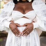 Shaq and Drew maternity photos at Deep Cut gardens in New Jersey