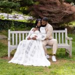 Shaq and Drew maternity photos at Deepcut gardens