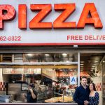 Pizza engagement session of Tiffany and Dan in Cetral Park, NY